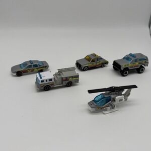 Matchbox Metro 70th Anniversary Emergency Vehicles Lot Fire Police EMS